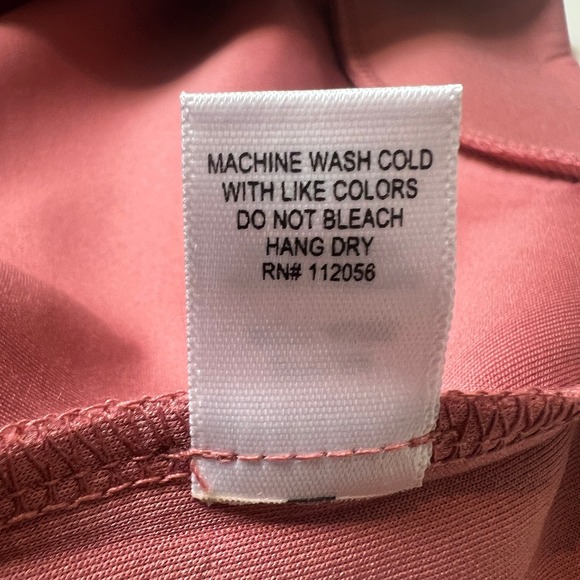 Zenana Women's L/XL Winter Rose Scuba Half Zip Short Sleeve Top Casual Chic - Picture 8 of 9